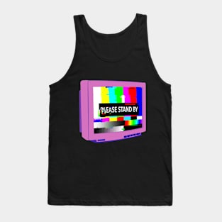 PLEASE STAND BY - Pink Tank Top